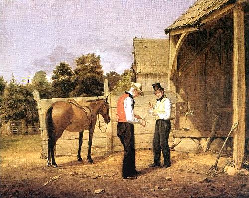 William Sidney Mount horse dealers oil painting image
